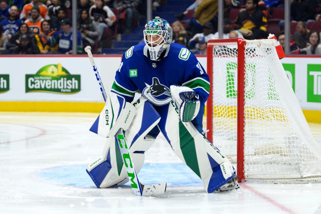 Demko thatcher canucks recalled dipietro concussion suffers vancouver nhl sportsnet goalie